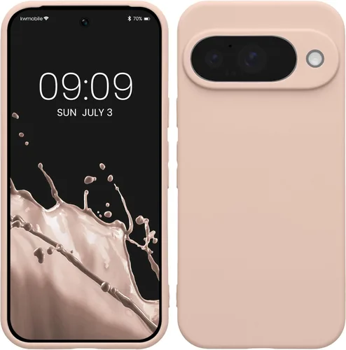 Miniatura 158 de kwmobile Funda compatible con Google Pixel 9 Pro - Funda protectora delgada de TPU para teléfono - Acabado mate suave - Negro mate