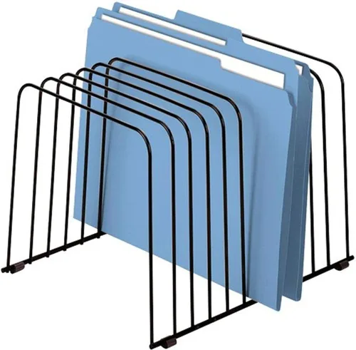 Organizador de escritorio Fellowes, 11 secciones, alambre, 9 x 11 3/8 x 8 pulg., Negro