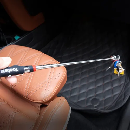 Miniatura 2 de Toolwiz Herramienta de recogida magnética telescópica (16 libras), extensible hasta 30 pulgadas, herramienta magnética de recogida extensible