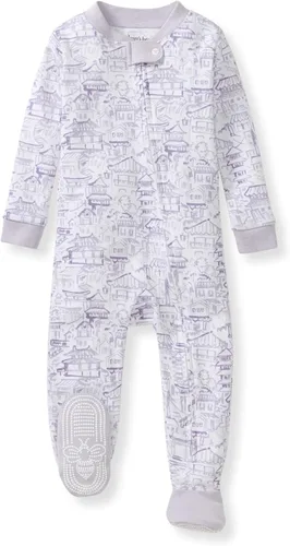 Miniatura 26 de Burt's Bees Baby Pijama para bebé niña, 100% algodón orgánico, pijama de una pieza, overol diagonal con cremallera, ajuste cómodo