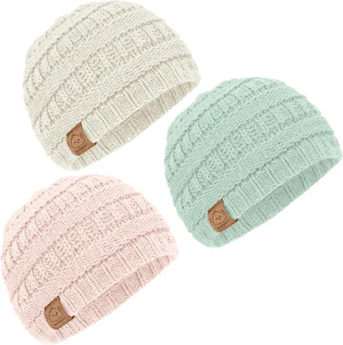 Miniatura 145 de KeaBabies 3-Pack Baby Beanies for Boys, Girls - Stretchy Knit Baby Hats, Cute Newborn