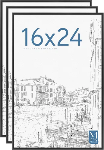 Miniatura 18 de MCS Marco Original para Póster 20x28 pulgadas Negro Ligero Vertical y Horizontal para Colgar en la Pared Marco Grande para Pósteres, Impresiones