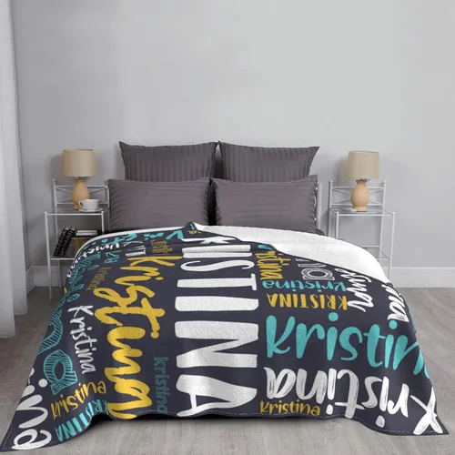 Miniatura 5 de Dr.TOUGH Mantas personalizadas con nombre, mantas para bebés personalizadas para niñas, niños y adultos, mantas y sábanas con monograma, regalo