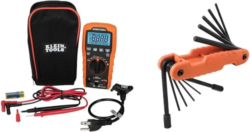 Miniatura 15 de Klein Tools ET270 Multiprobador digital de rango automático, AC/DC, resistencia y kit de herramientas de búsqueda de disyuntores 80016