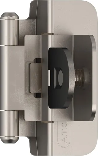 Miniatura 19 de Amerock Bisagra de gabinete doble desmontable Bisagra insertada de 3/8 pulgadas (10 mm) Bronce frotado con aceite Juego de 2 Bisagra