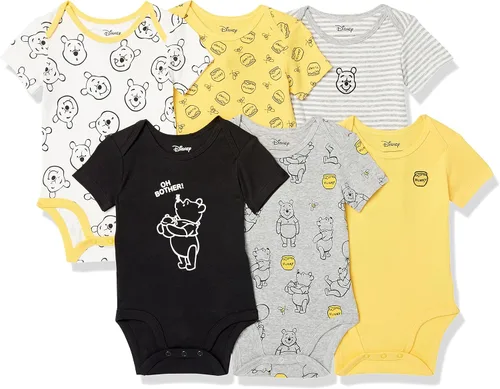 Miniatura 9 de Tienda Essentials Disney Marvel Body unisex de manga corta para bebés paquete de 6