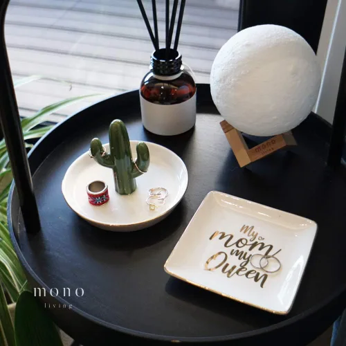 Miniatura 8 de mono living Soporte para anillos de cactus, bandeja de joyería para adolescentes, niñas, plantas pequeñas, cosas geniales, decoración bohemia