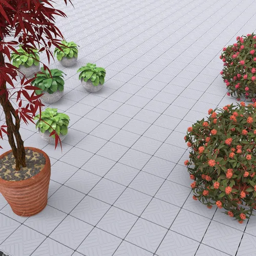 Miniatura 3 de Pure Garden 50-LG1169 - Azulejos para patio y terraza, diseño de diamantes entrelazados para suelos, resistentes a la intemperie, para exteriores