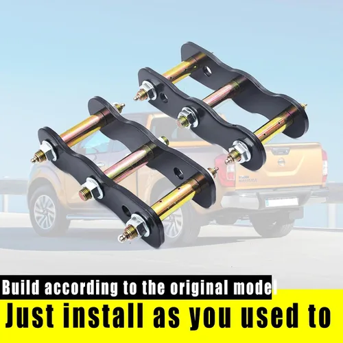 Miniatura 2 de Grilletes engrasables de elevación trasera de 2 "para NAVARA D23 NP300 4WD 2015+,Kit de elevación de cuerpo de grillete de resorte de hoja 4x4