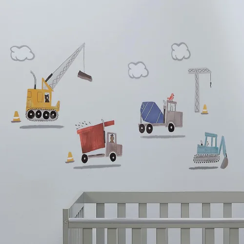 Miniatura 3 de Bedtime Originals Adhesivos de pared de camiones de la zona de construcción