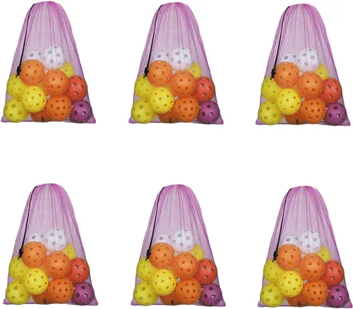Miniatura 18 de GSE Games & Sports Expert Bolsa de malla con cordón para béisbol, pelotas de pickleball, pelotas de golf, gimnasio, equipo de natación, lavandería
