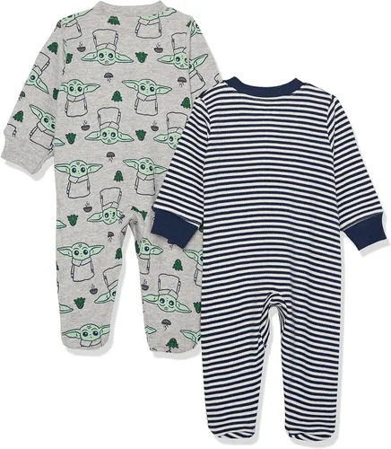 Miniatura 2 de Tienda Essentials Disney l Marvel l Star Wars Unisex Babies' Cotton Footed Sleep and Play, Multipacks