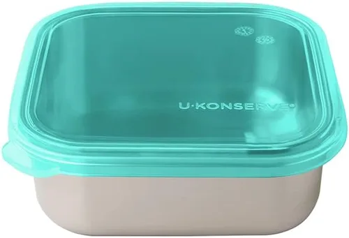 Miniatura 11 de U Konserve Contenedor de Caja Bento de Acero Inoxidable para Almacenamiento de Alimentos, Tapa de Silicona a Prueba de Fugas Apta para Lavavajillas
