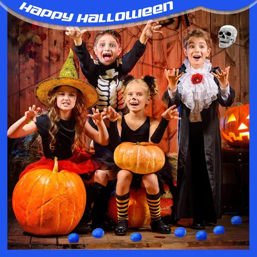 Miniatura 7 de Jenaai Pelota antiestrés para el cerebro de Halloween, 2.76 pulgadas, de poliuretano, para ejercicio, muscular, para ejercicio, divertido alivio