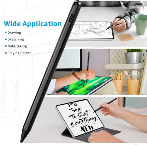 Miniatura 6 de Lápiz óptico para iPhone X/11/12/13/14/15/16 Pro MaxPen, lápiz de punta fina de 0.059 pulgadas, universal, compatible con iPhone/Device Negro