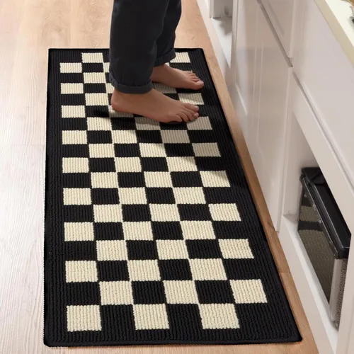 Miniatura 10 de GIB - Juego de alfombras de cocina y tapetes para piso, set de 2, alfombras antideslizantes/antideslizamiento para cocina, alfombras
