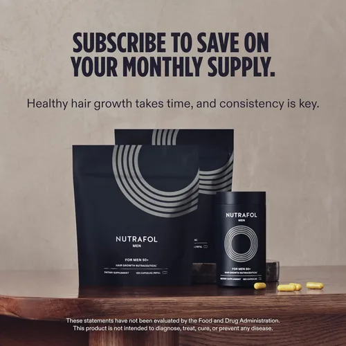 Miniatura 7 de Nutrafol Suplementos para el crecimiento del cabello para hombres de más de 50 años, clínicamente probados para una cobertura visiblemente más