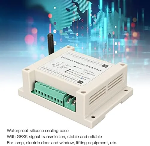 Miniatura 2 de 6CH 433MHz Control remoto para hogar inteligente, interruptor de luz LED programable con amplio rango de voltaje, compatible con iluminación