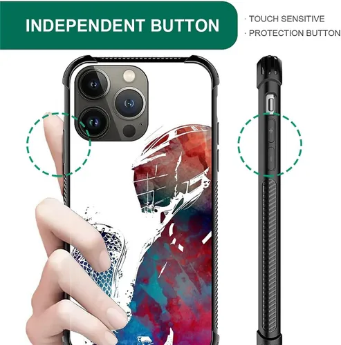 Miniatura 94 de Compatible con funda para iPhone 6 Plus/6s Plus,Bite Your Teeth Diseño de patrón asombroso, funda trasera dura de PC anti-arañazos y a prueba