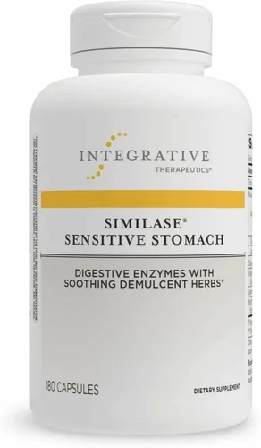 Integrative Therapeutics Similase Sensitive Stomach - Soporte para estómagos sensibles* - Sin lácteos y vegano - 180 cápsulas (90 porciones)