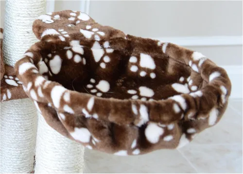 Miniatura 4 de Rascador Armarkat para gatos, estilo árbol, mueble Condo, con una altura de 60 pulgadas a 70 pulgadas, Marrón (Saddle Brown)