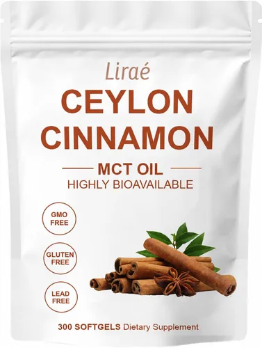 Miniatura 7 de LIRAE Ceilán Canela Ceilán Canela Geles Suaves Equivalentes con Aceite Mct, Extracto de Hierbas Altamente Biodisponible Sin OGM, Sin Gluten 300