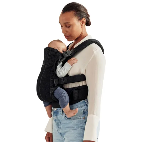 Miniatura 19 de BabyBjörn Portabebés Harmony, Antracita, Malla 3D Portabebés ergonómico 3-en-1; Posiciones soportadas para recién nacido, boca dentro, boca fuera