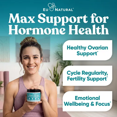 Miniatura 2 de Regulate MAX Myo-Inositol & D-Chiro Inositol Suplemento en polvo para mujeres con vitamina D y folato apoyo nutricional sin sabor, 60 porciones