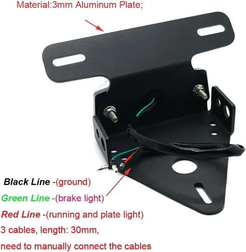 Miniatura 4 de crazy sport Juego de luces LED de freno y cola con soporte para licencia para SUZUKI DRZ400 DRZ400SM DRZ400S DRZ400 DRZ 2005-2025 Guardabarros