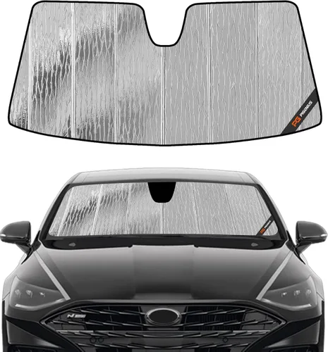 Pigenius Parasol para parabrisas para Hyundai Sonata 2020-2023 Parasol para ventana delantera - AstraGuard Plateado