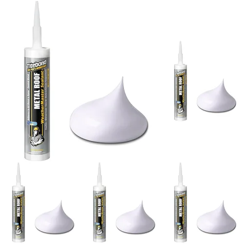 Miniatura 9 de Titebond WeatherMaster 61051 Sellador de techo de metal, blanco, 9.5 onzas