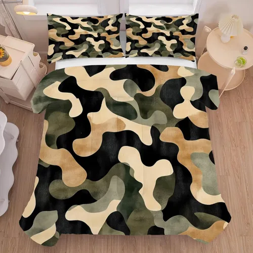 Miniatura 15 de American Flag Lion Bedding Set for Kids Twin Animals Print Comforter Set for Men Boys Bedroom Quilt Bed Set 1 Comforter 1 Pillowcase Lb01-16