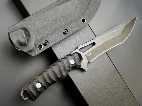 Miniatura 3 de Eafengrow EF132 Cuchillo de hoja fija, hoja de acero DC53, mango G10, cuchillos fijos EDC de espiga completa para trabajar, campamento, caza