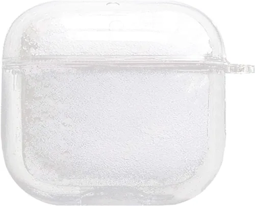 Miniatura 11 de UnnFiko Bling Quicksand - Funda compatible con AirPods 1 y 2, bonita funda protectora líquida brillante, divertida y creativa, dura y transparente