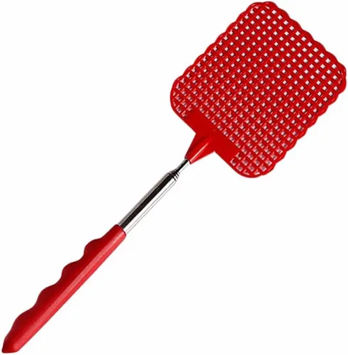 Juego de matamoscas retráctil para interior y exterior, control manual de plagas, control de plagas duradero, varios colores