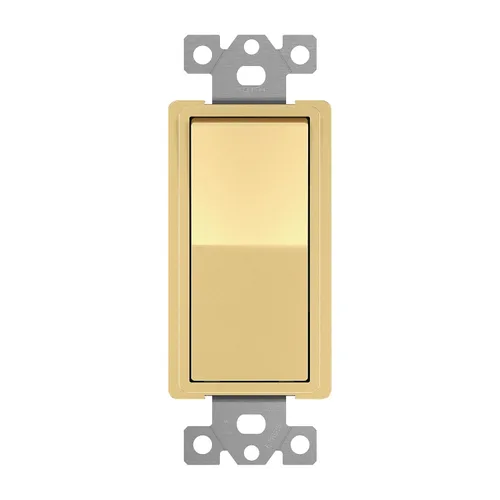 Miniatura 28 de ENERLITES Interruptor de luz de paleta decorativa de 3 vías, acabado brillante, un solo polo o tres vías, 3 cables, tornillo de puesta a tierra