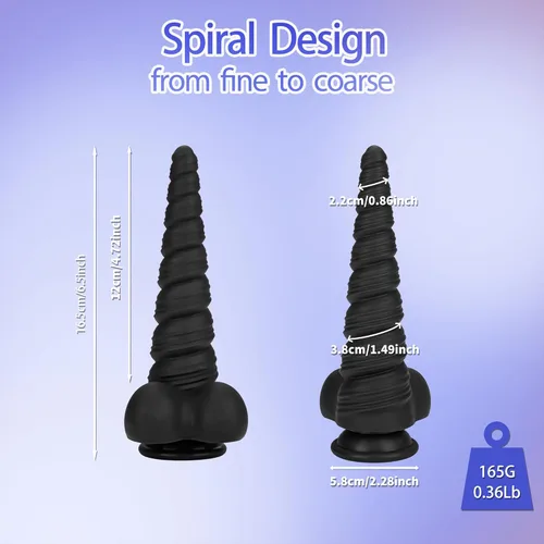 Miniatura 4 de Ensanchador anal, enchufe anal, cuentas anales, juguetes sexuales para adultos con fuerte ventosa para jugar con manos libres, cono de entrenamiento