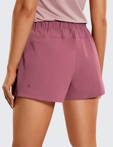 Miniatura 2 de CRZ YOGA Pantalones cortos de senderismo elásticos impermeables para mujer pantalones cortos de entrenamiento de golf al aire libre de tiro medio