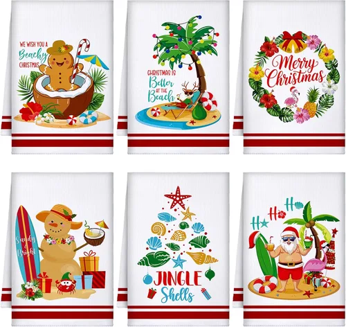 Miniatura 25 de Preboun 6 toallas de cocina con huevos de Pascua, toallas de mano retro con diseño de conejo, color negro y blanco a cuadros, paño decorativo