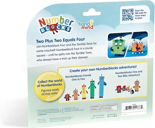 Miniatura 9 de hand2mind Numberblocks Four and The Terrible Twos, figuras de juguete coleccionables, pequeñas figuras de dibujos animados para niños, mini figuras