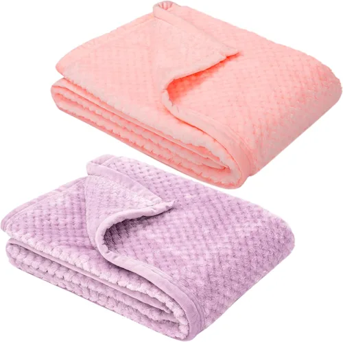 Miniatura 66 de Manta o manta mullida para bebé, suave, cálida y acogedora manta de vellón coral para niños pequeños, bebés o recién nacidos, para cuna, cochecito