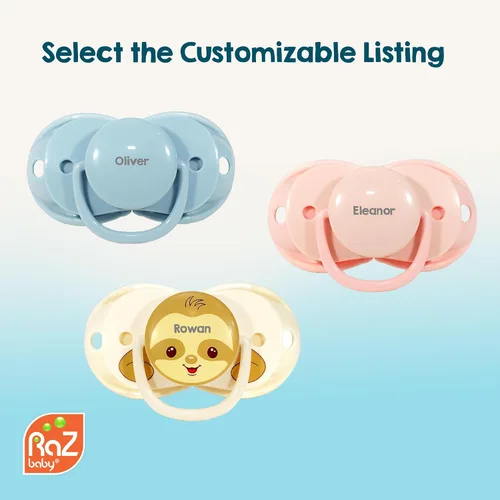 Miniatura 7 de RaZbaby Keep-It-Kleen - Paquete de 2 chupetes para bebé, se cierra cuando se cae, pezón de ortodoncia de silicona sin BPA, ideal para viajes