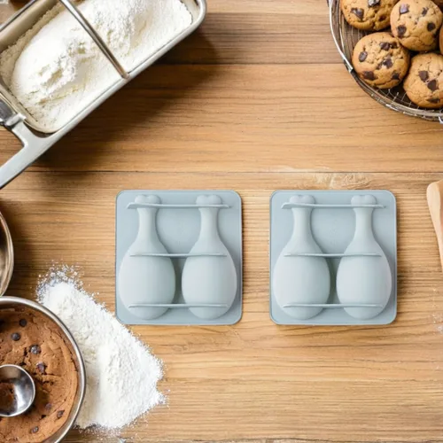 Miniatura 7 de YARNOW Cook Mold - Molde de silicona para tartas, 2 piezas, diseño de pierna de pollo, herramienta para hornear para pastel de chocolate y galletas