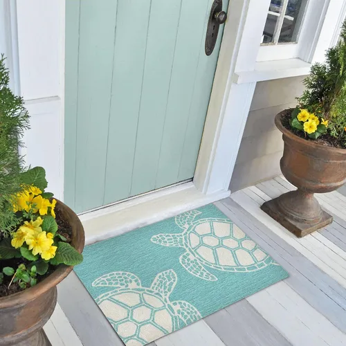 Miniatura 26 de Liora Manne CAPR5163633 - Alfombra costera para interiores y exteriores, color azul marino, 2 pies x 5 pies Cuerdas Navy