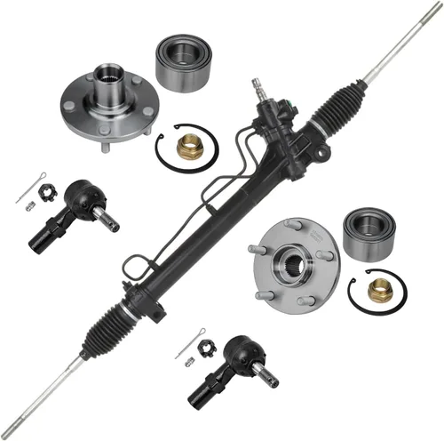 Miniatura 57 de Detroit Axle - Kit de nudillos de dirección delantera izquierda para Ford Edge Lincoln MKX 07-10, cojinete de rueda del lado del conductor, nudillo