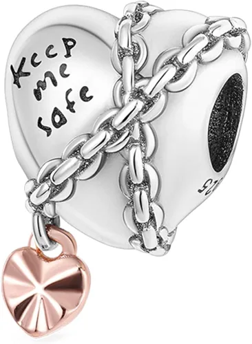 Hapour Dije de plata de ley 925 para pulseras colgante pulsera dijes de joyería para mujeres y niñas Plata esterlina Circonita cúbica
