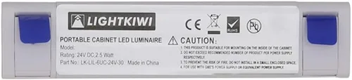 Miniatura 2 de Lightkiwi T6696 Lilium Panel de iluminación LED modular blanco frío de 6 pulgadas para debajo del gabinete (fuente de alimentación no incluida)