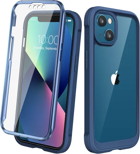 Miniatura 59 de Diaclara - Funda compatible con iPhone 11, carcasa resistente de cuerpo completo con protector de pantalla integrado sensible al tacto y Transparente