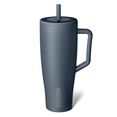 Miniatura 33 de BrüMate Era Vaso térmico con asa y pajilla, 40 onzas, 100% a prueba de fugas, con tapa, hecho de acero inoxidable, base apta para portavasos, moca