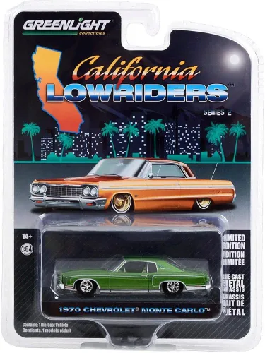 Miniatura 2 de Greenlight 63030-D California Lowriders Series 2 - 1970 Chevy Monte Carlo Escala 1:64 Diecast